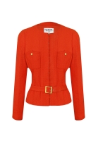 Chanel Red Tweed Jacket