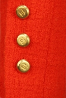 Chanel Red Tweed Jacket