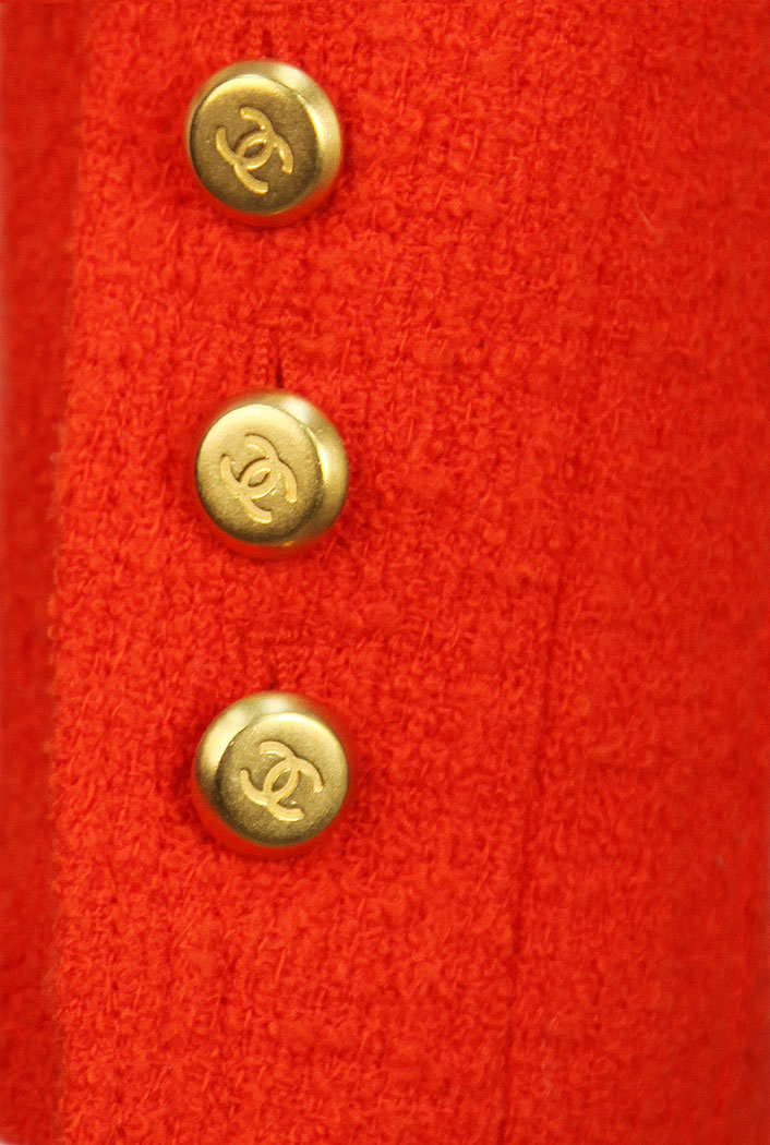 Chanel Red Tweed Jacket