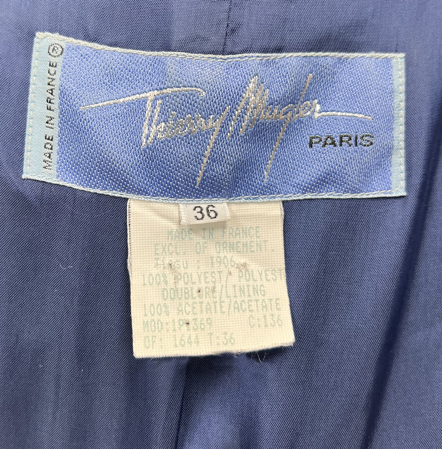 Thierry Mugler Navy Jacket