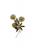 Bouquet Black Crystals Brooch