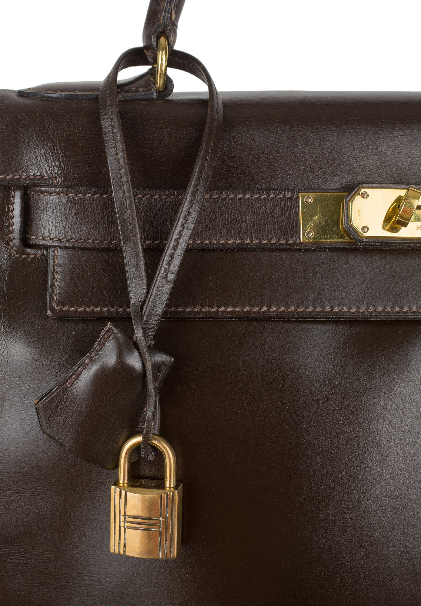 Hermès Kelly 28 Chocolate Box Retourne Bag