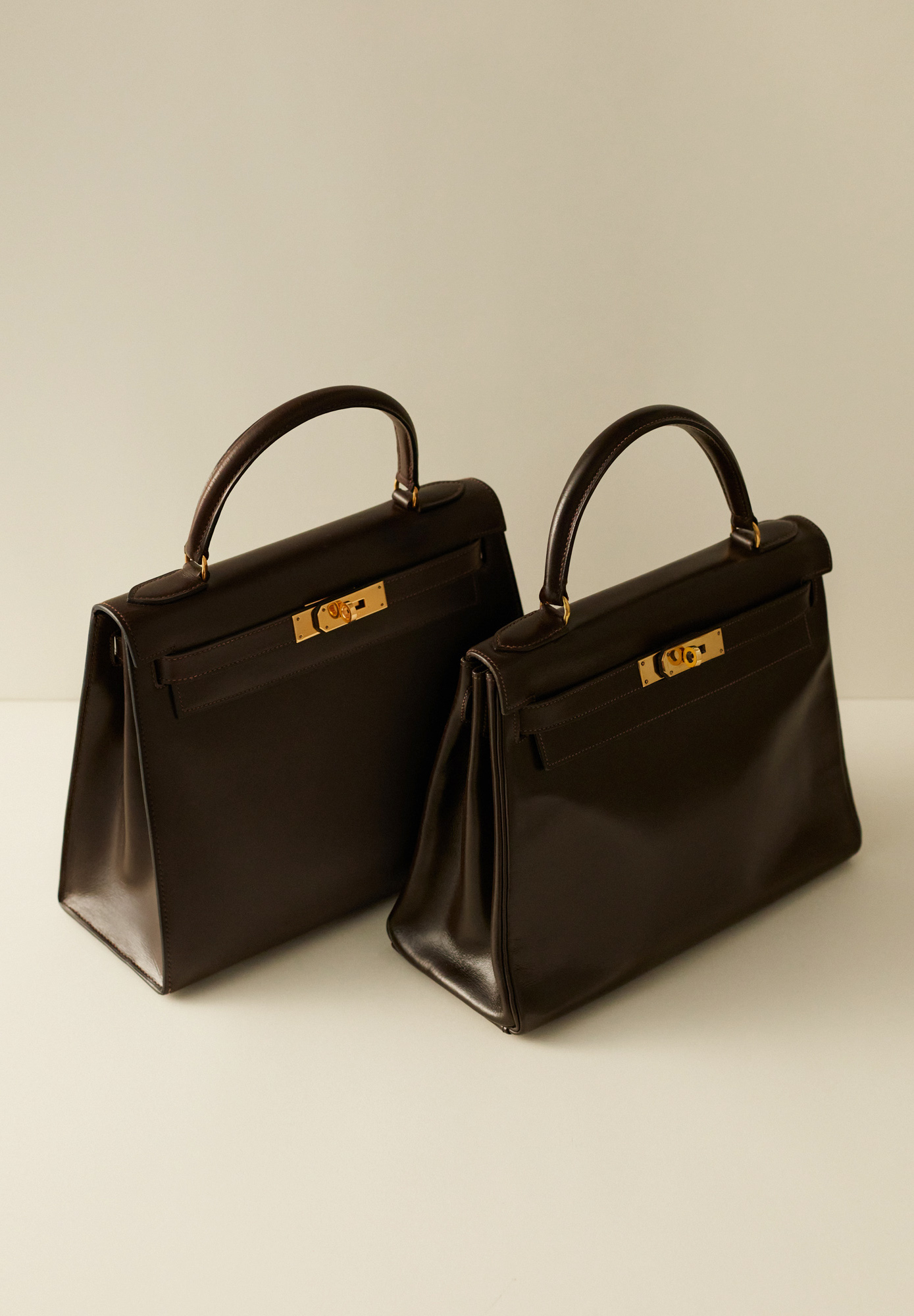 Hermès Kelly 28 Chocolate Box Retourne Bag