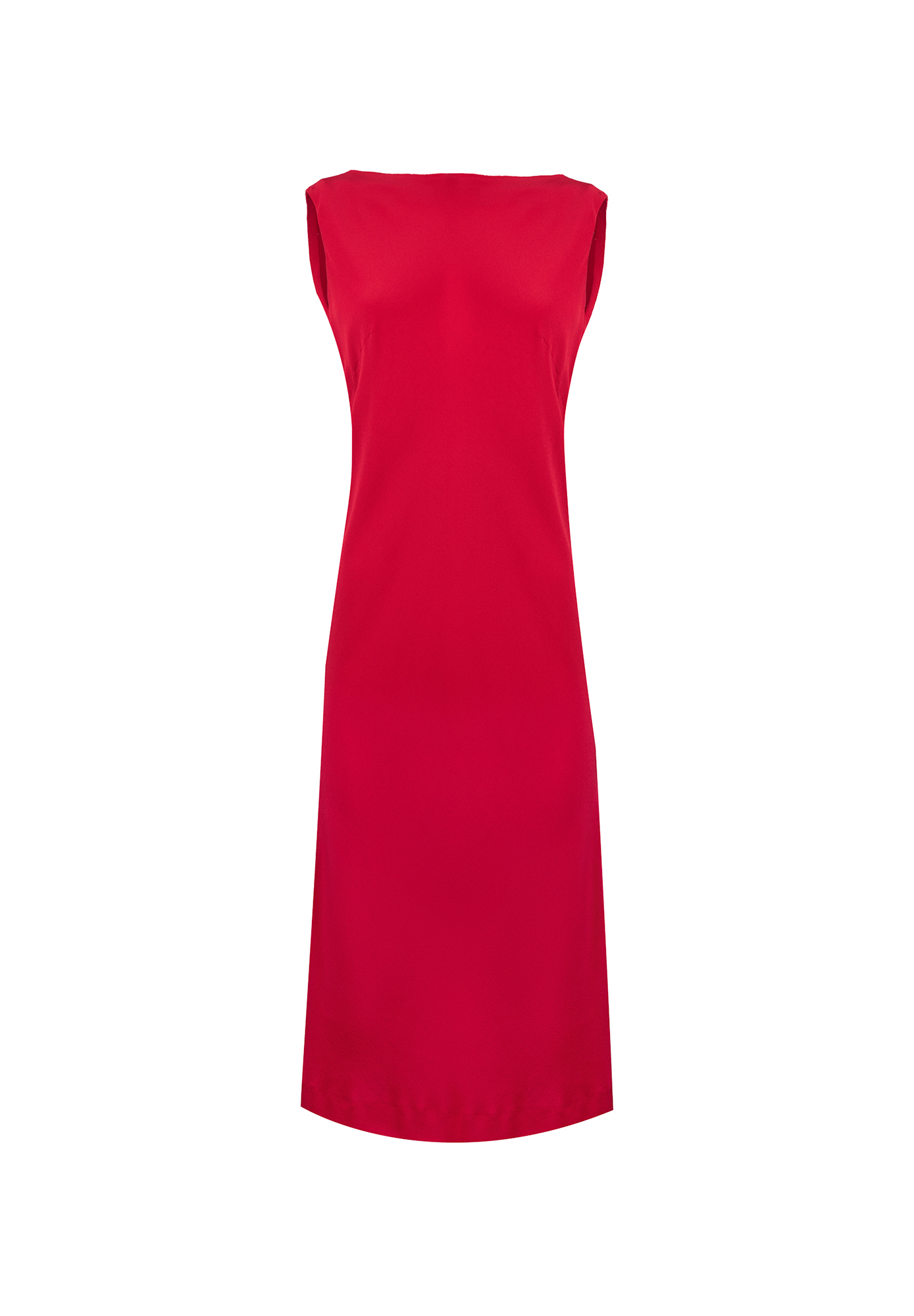 Alberta Ferretti Silk Scarlet Dress