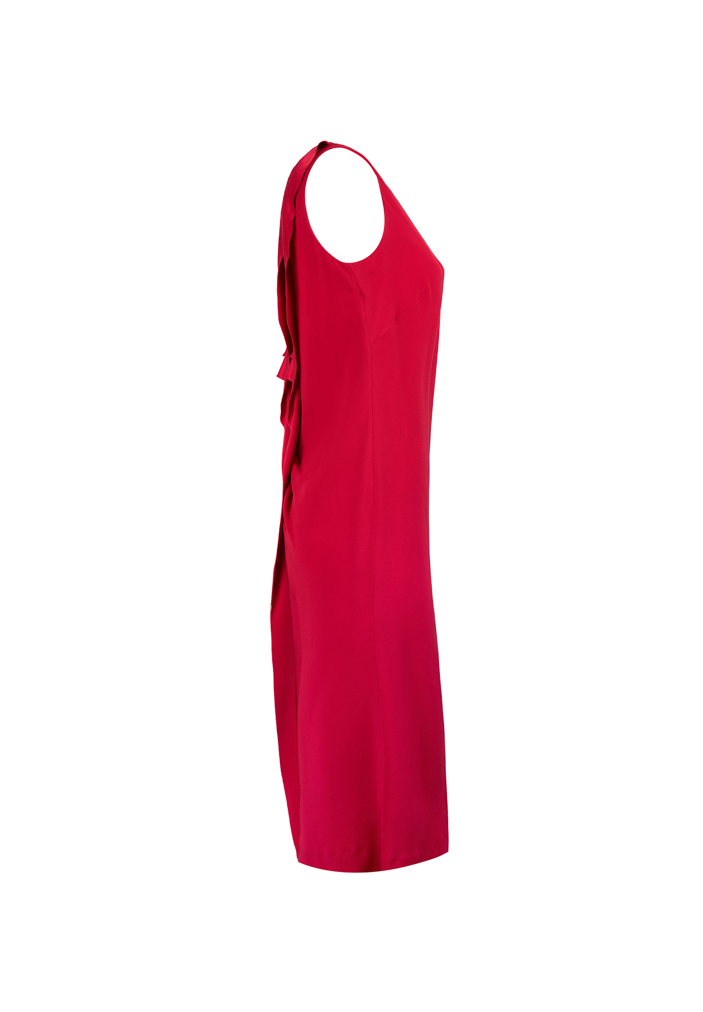Alberta Ferretti Silk Scarlet Dress