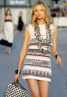 Chanel Striped Cashmere Dress