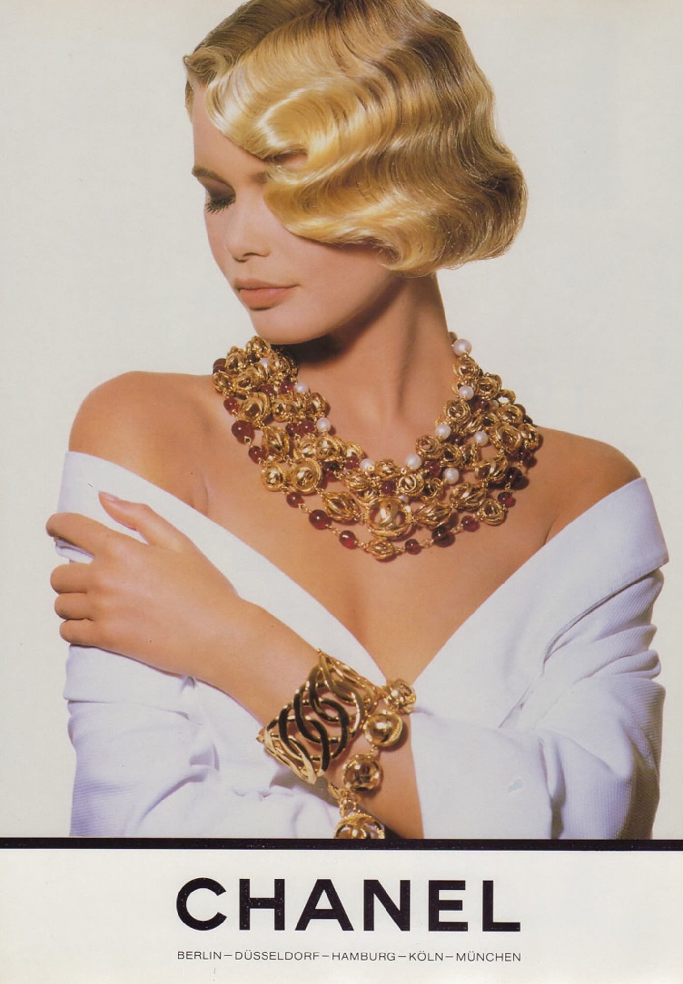 Chanel Golden Cuff Bracelet