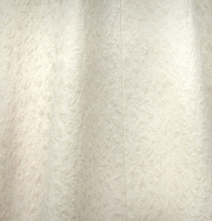 Floor-length dress made of printed silk