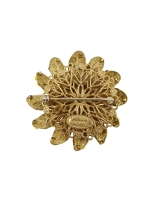 Miriam Haskell Flower Brooch