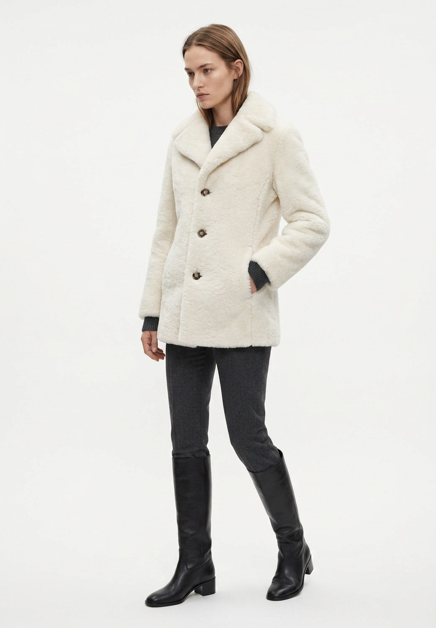 Saint Laurent Sheepskin Coat
