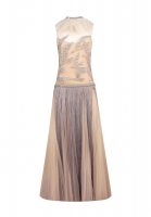 Valentino Embroidered Ostrich Feather Dress