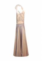 Valentino Embroidered Ostrich Feather Dress