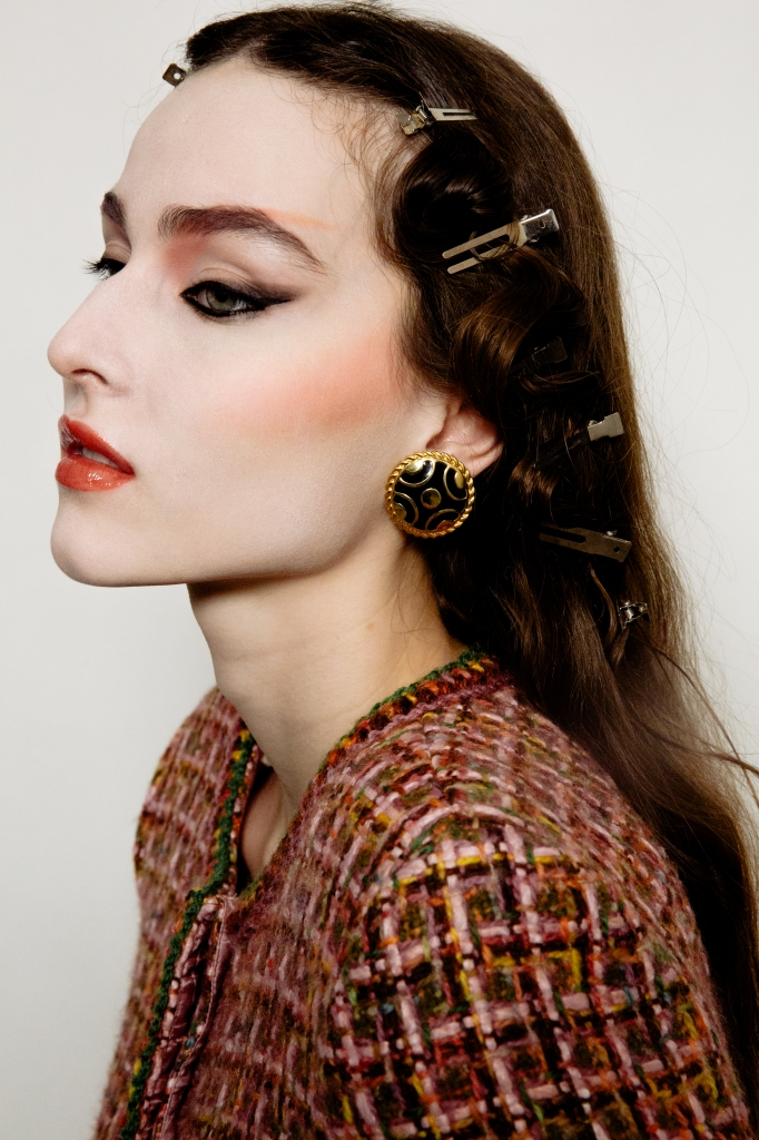 Black Enamel Clip-On Earrings