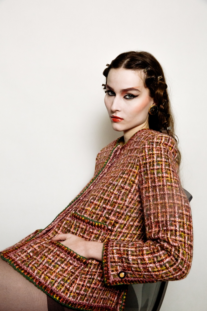 Black Enamel Clip-On Earrings