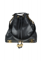 Chanel Drawstring Triplle CC Bucket Bag 
