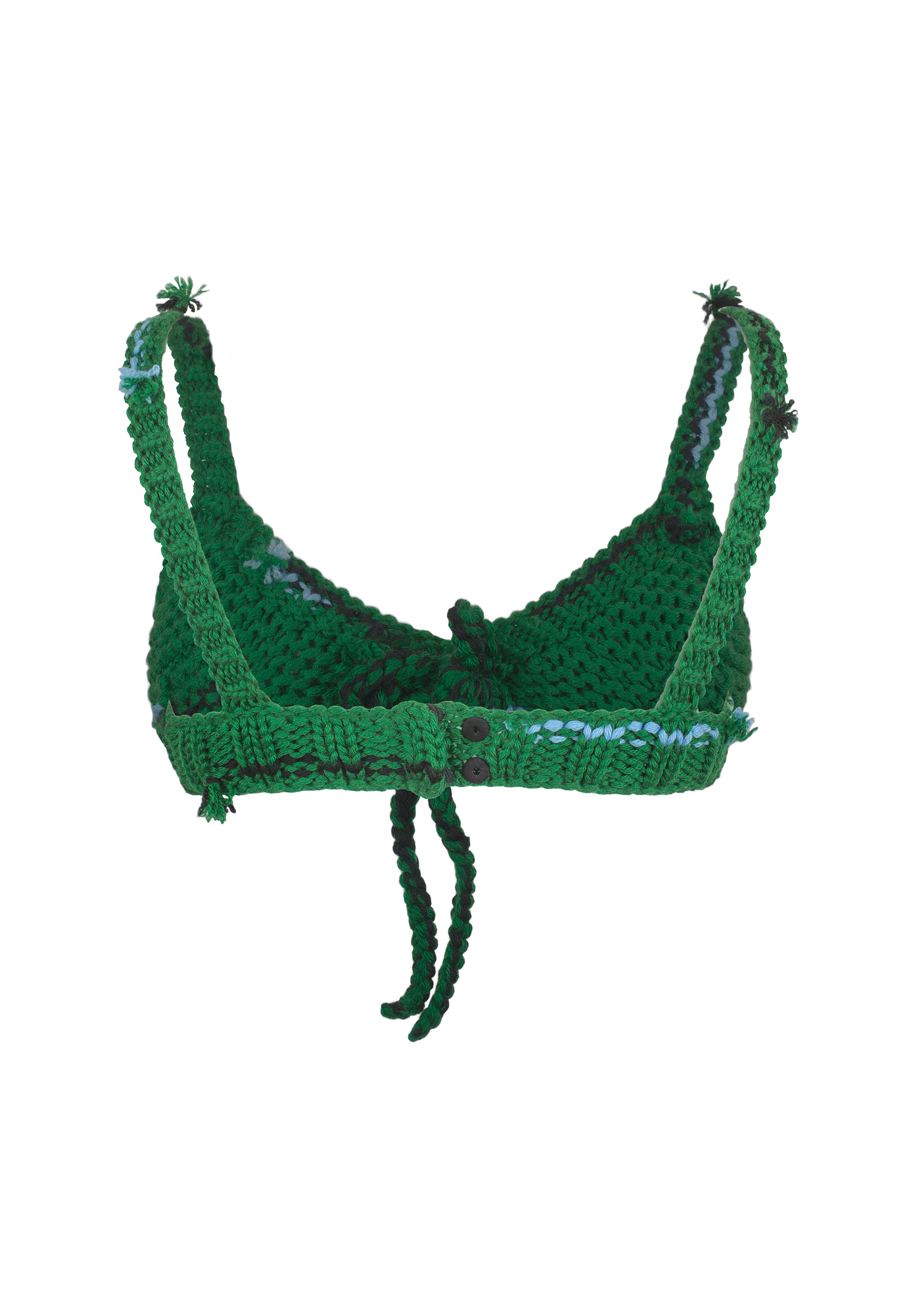 Green Prada Knit Hand Made Top 