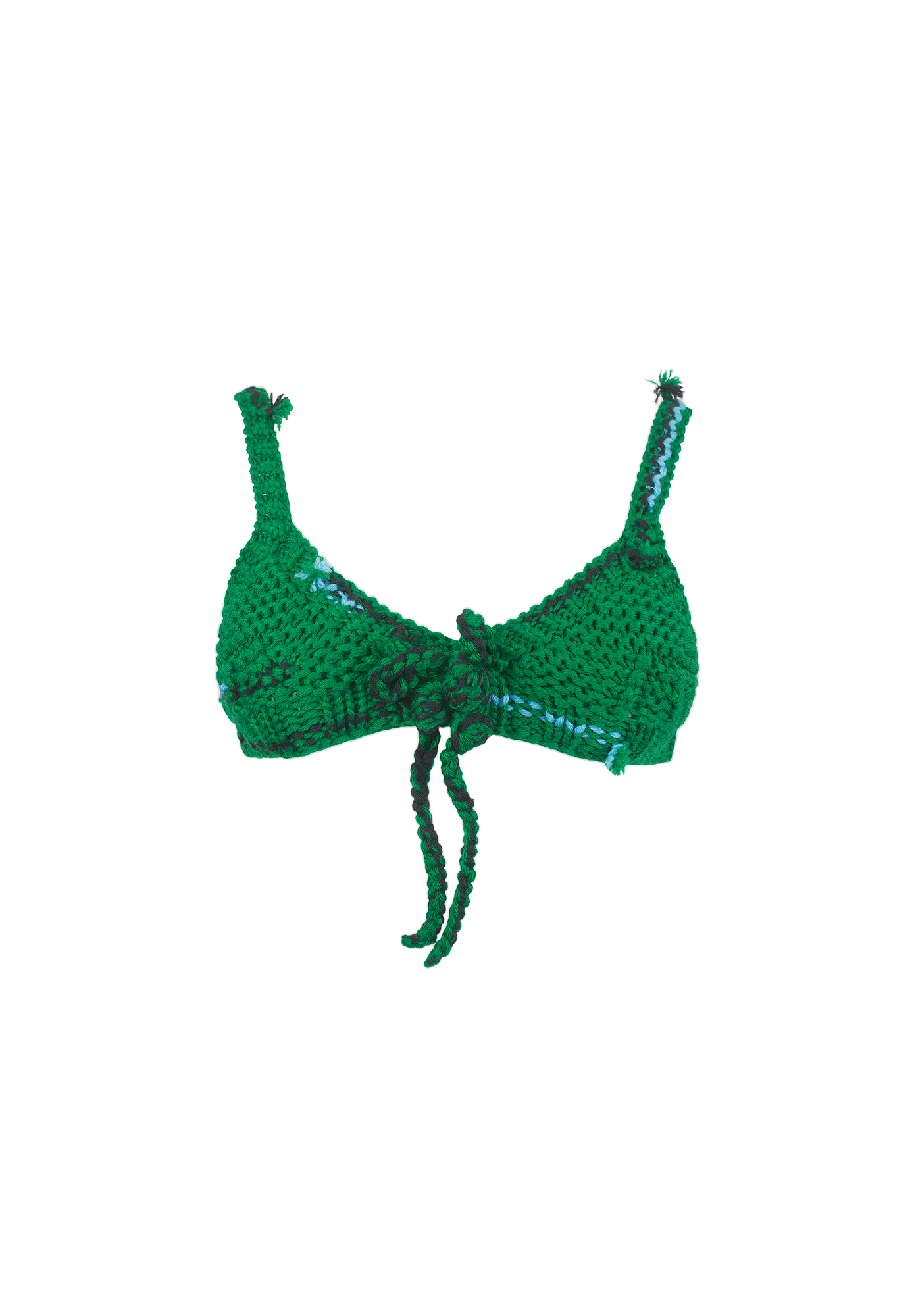 Green Prada Knit Hand Made Top 