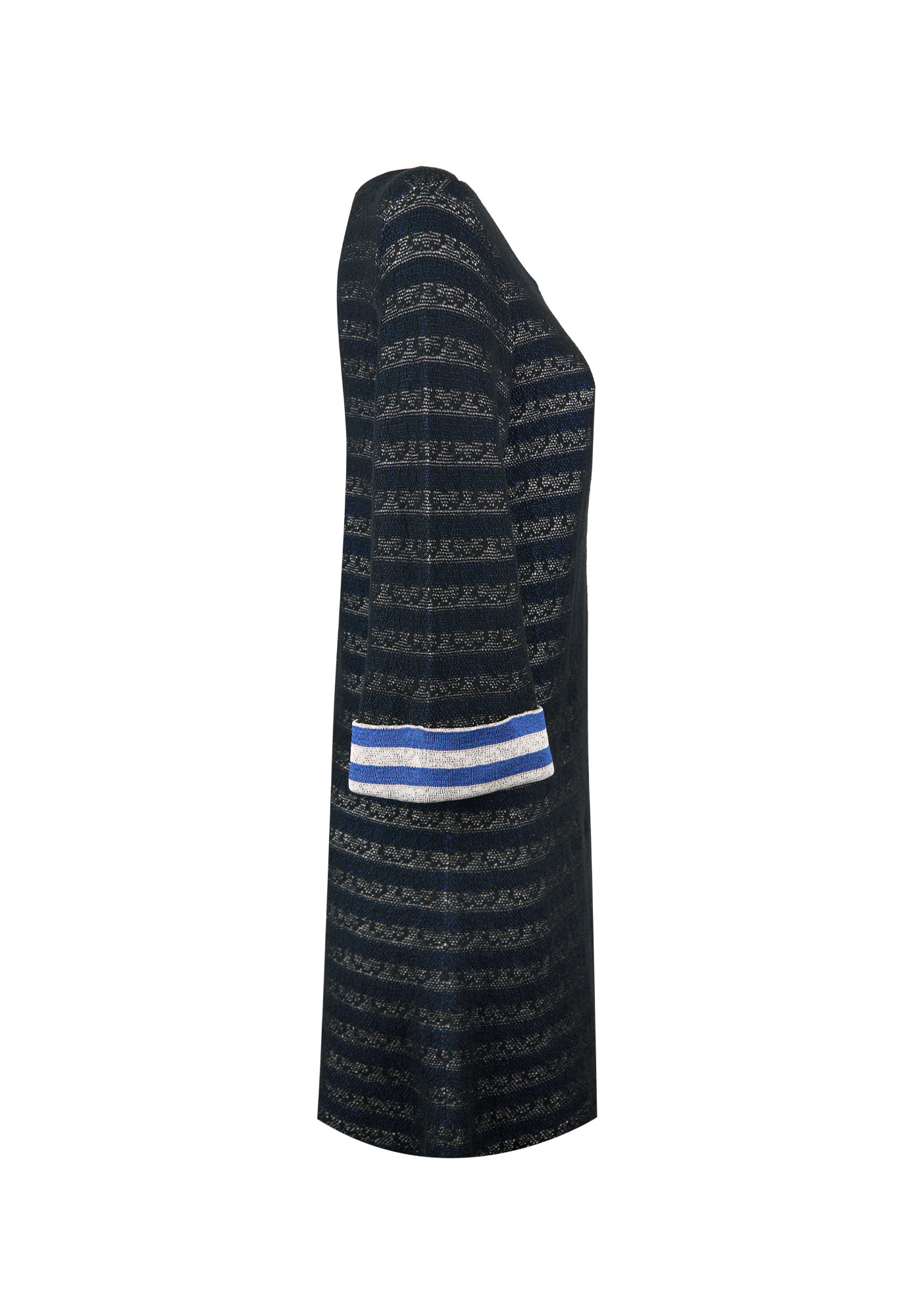 Chanel Dark Blue Striped Dress