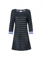 Chanel Dark Blue Striped Dress