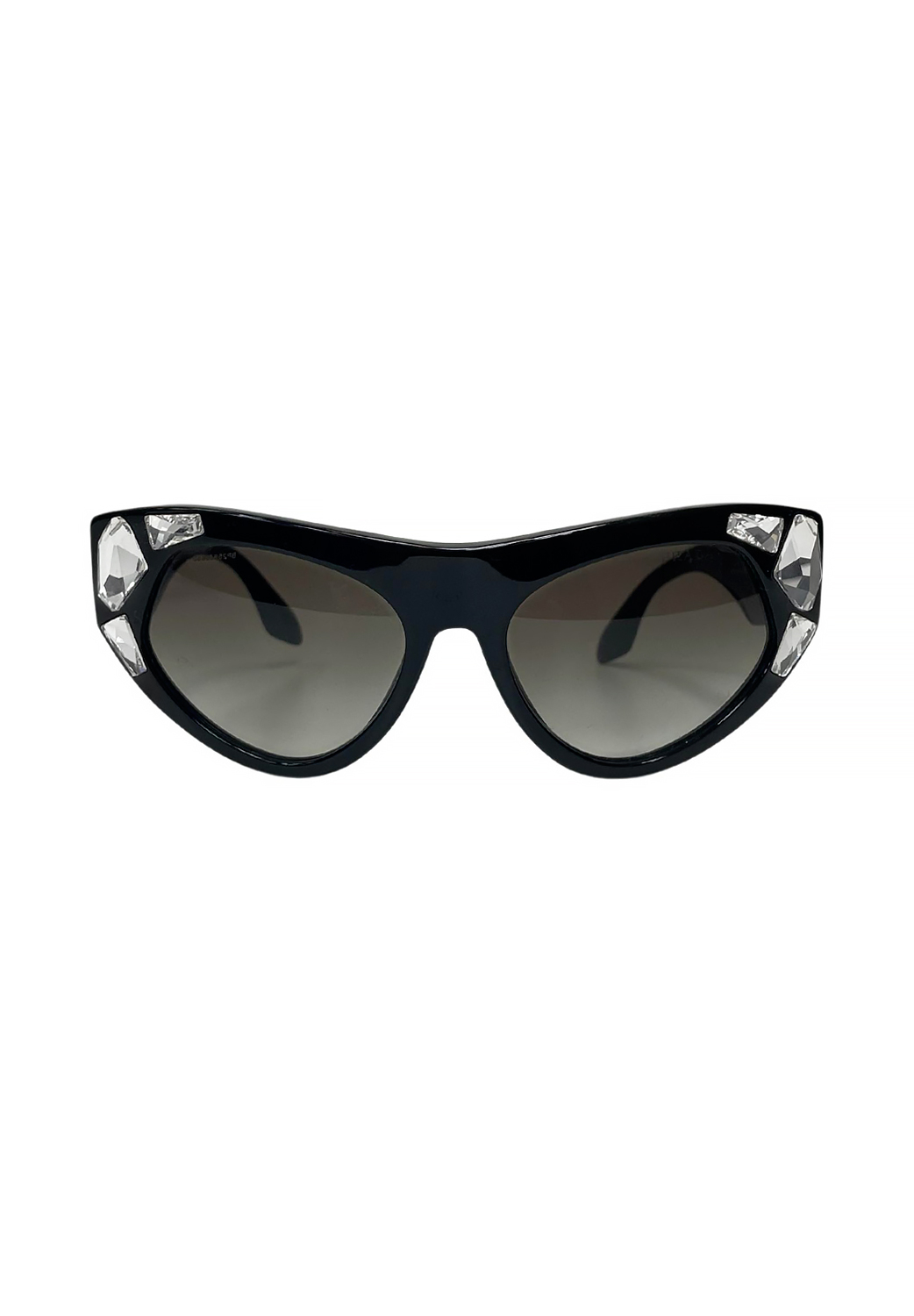Prada Black Sunglasses With Crystals