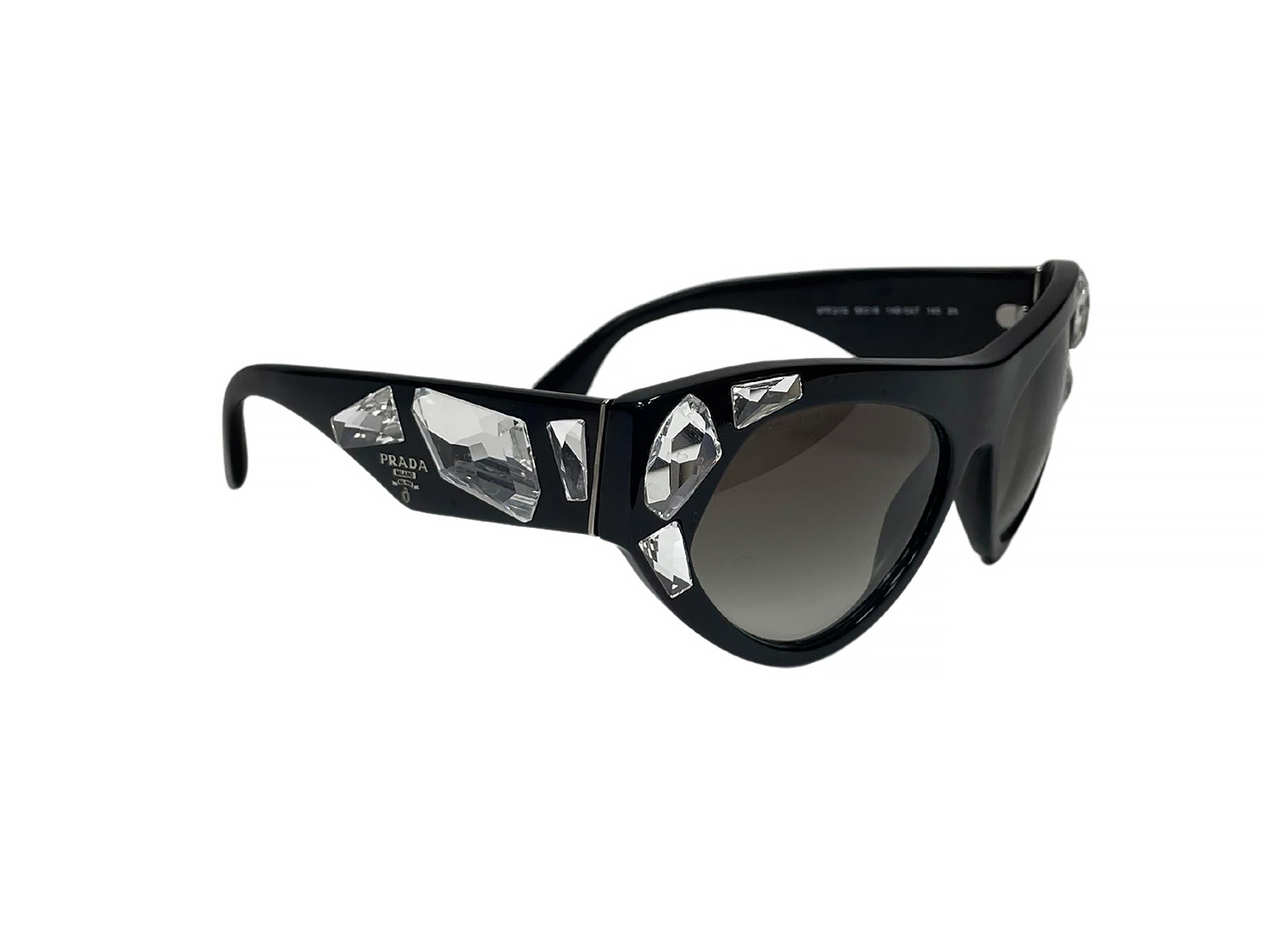 Prada Black Sunglasses With Crystals