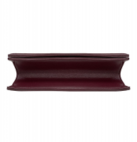 Christian Dior Burgundy Leather and Sequins Medium Diorama Shoulder Bag