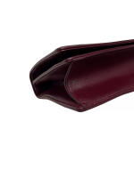 Christian Dior Burgundy Leather and Sequins Medium Diorama Shoulder Bag