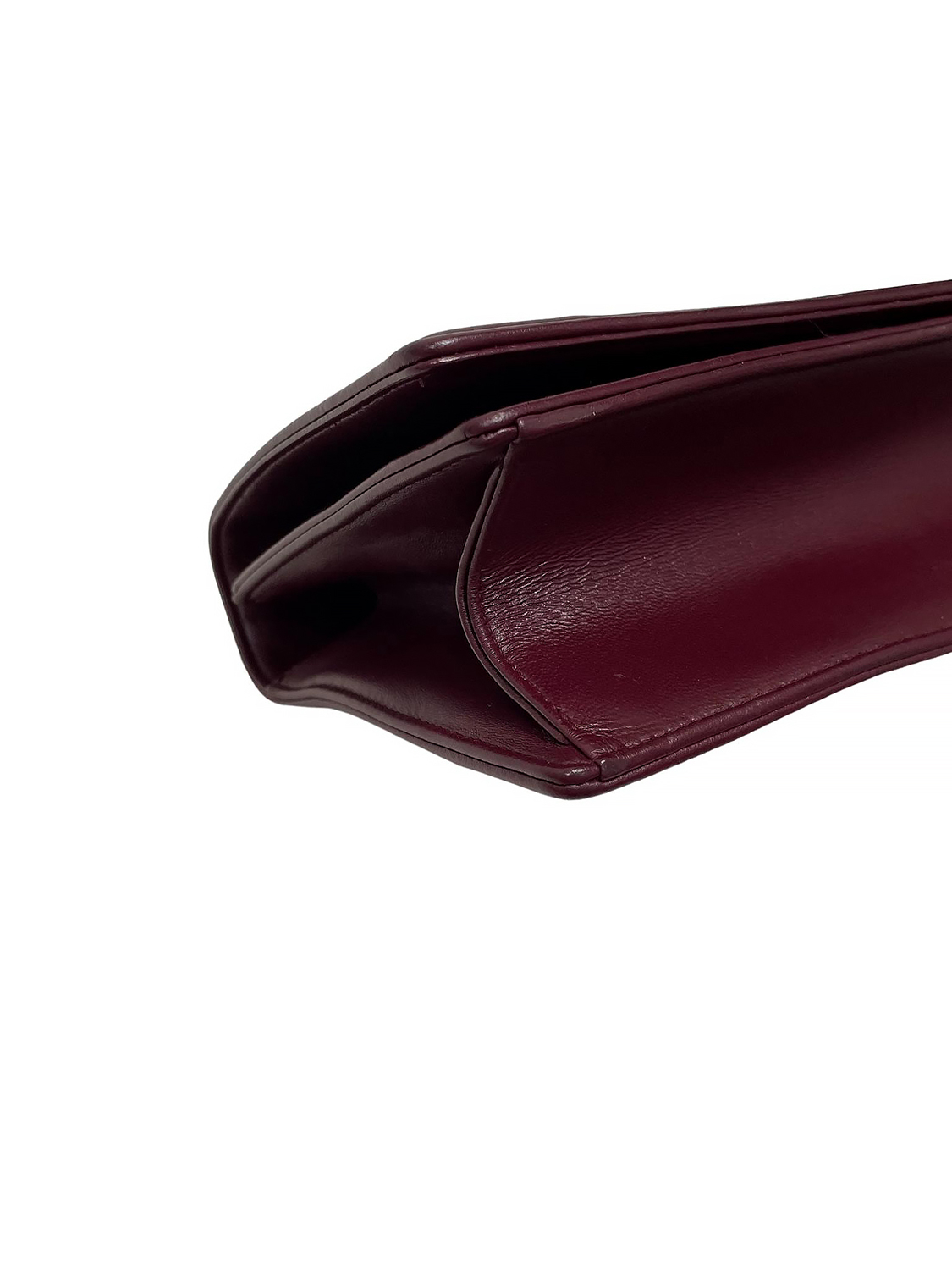 Christian Dior Burgundy Leather and Sequins Medium Diorama Shoulder Bag