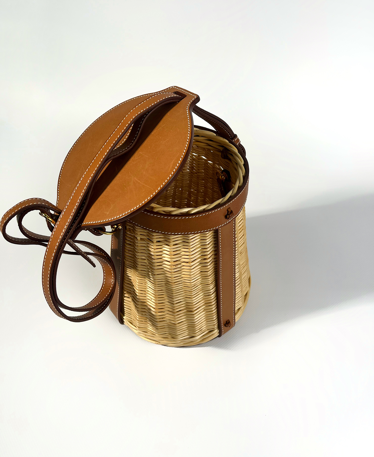 Hermès Farming Picnic Osier Wicker Barenia Bag