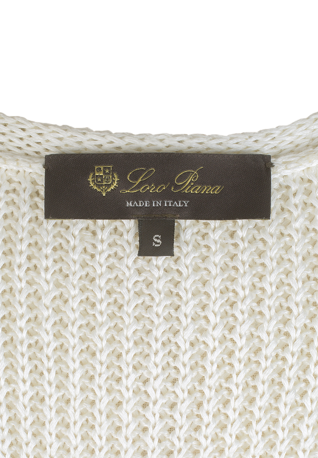 Loro Piana White Knitted Cardigan