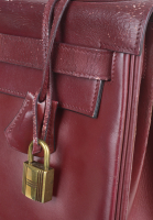 Hermès Kelly 28 Rouge H Box Retourne Bag