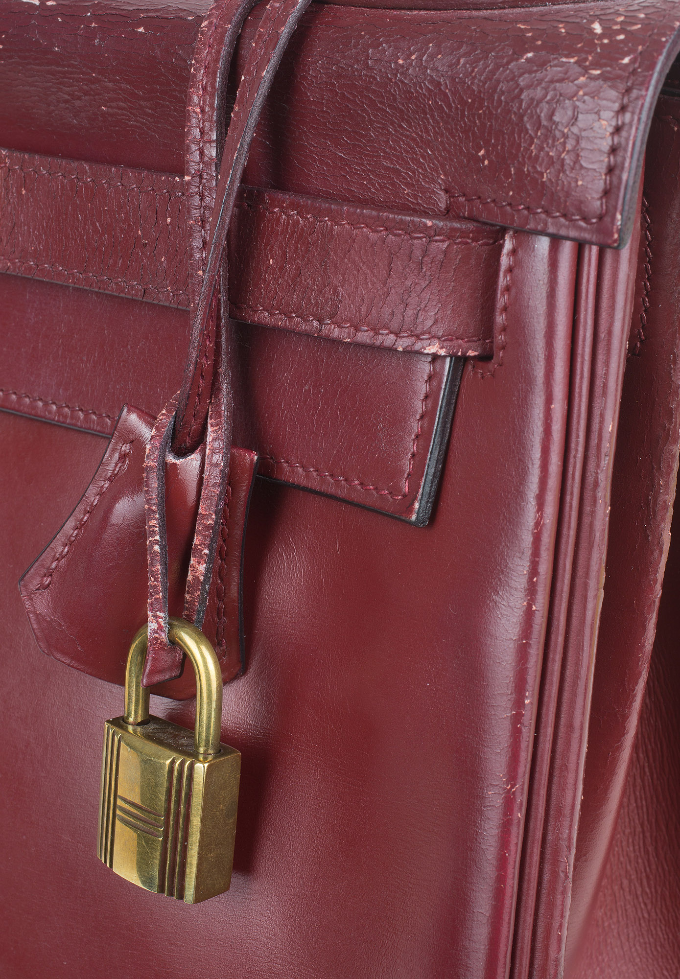 Hermès Kelly 28 Rouge H Box Retourne Bag