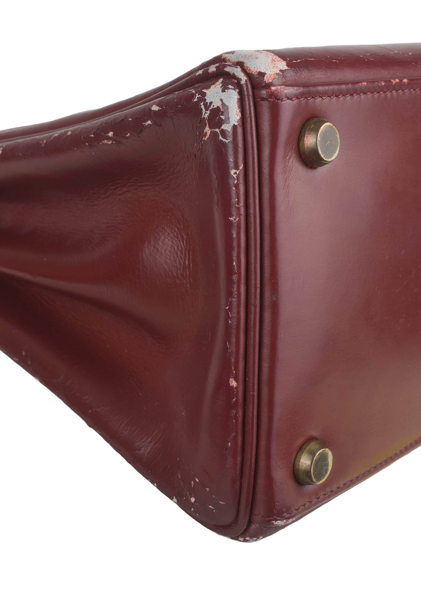 Hermès Kelly 28 Rouge H Box Retourne Bag