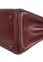 Hermès Kelly 28 Rouge H Box Retourne Bag