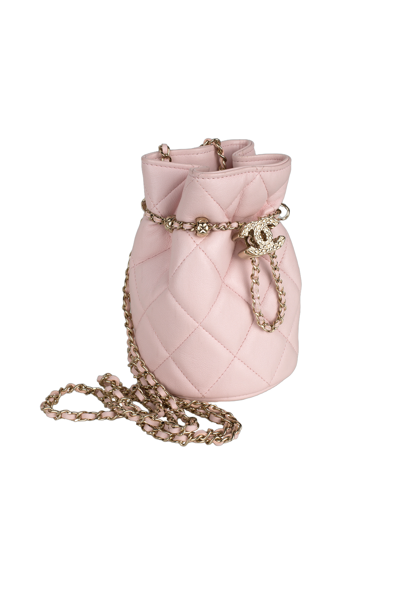 Chanel Mini Quilted Bucket Bag