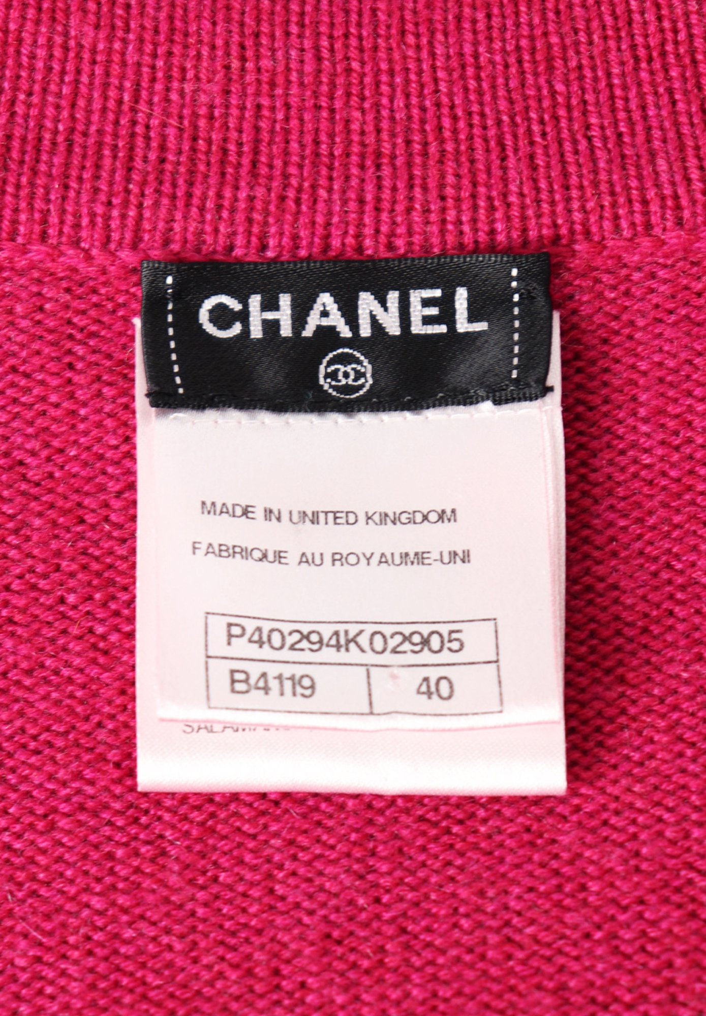 Chanel Cardigan With Blue Trim