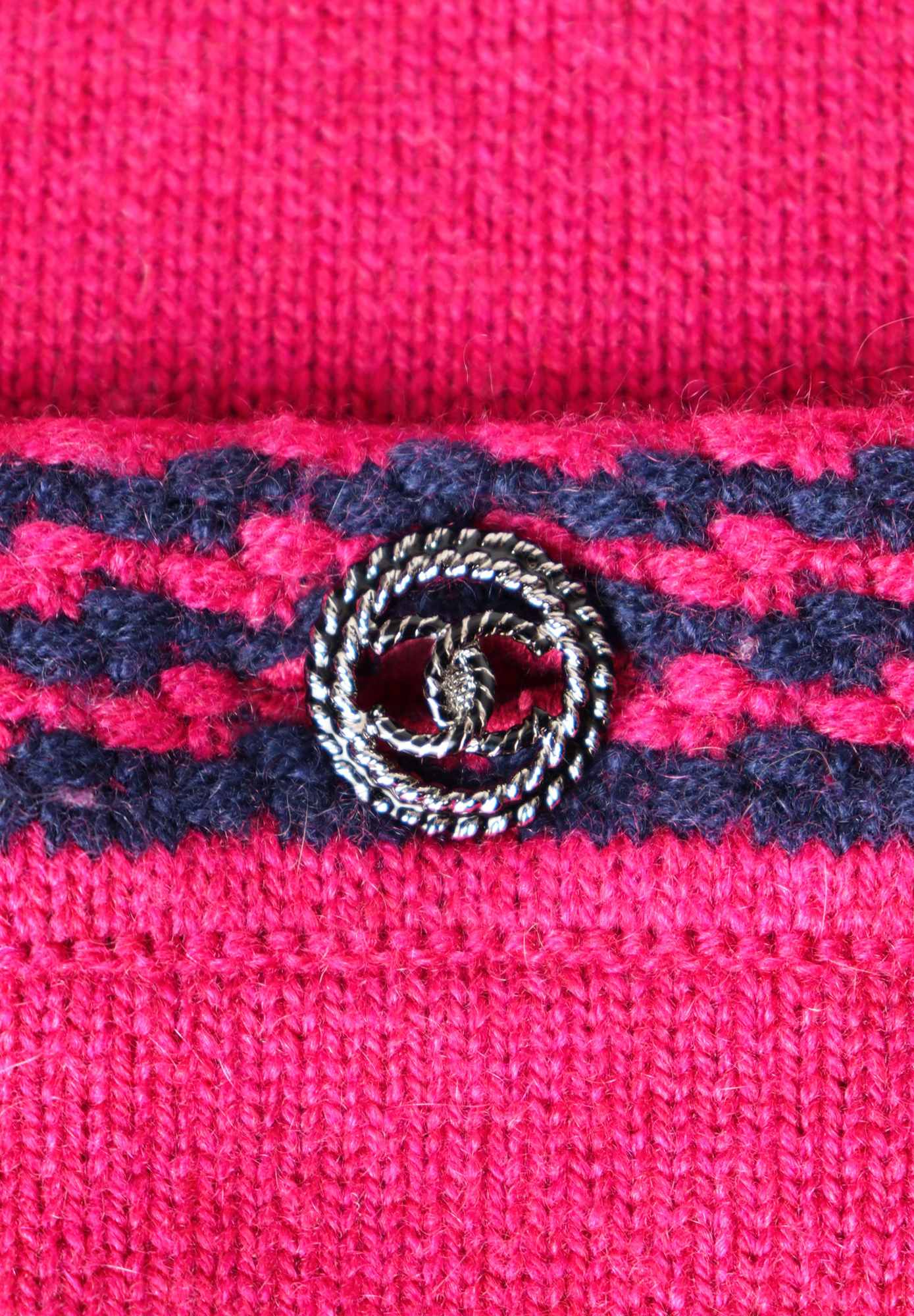 Chanel Cardigan With Blue Trim