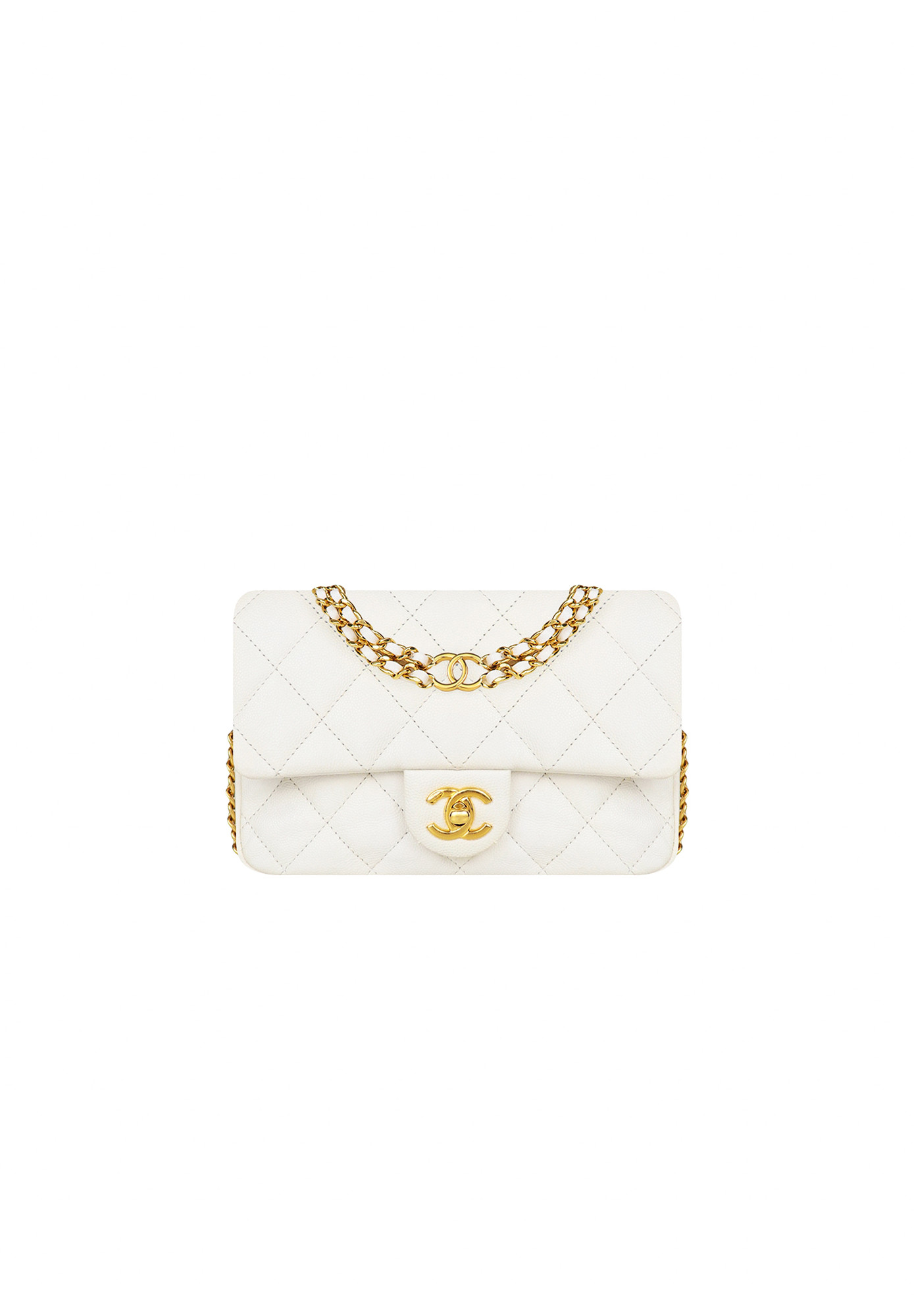 Chanel Coco You Mini Flap White Bag