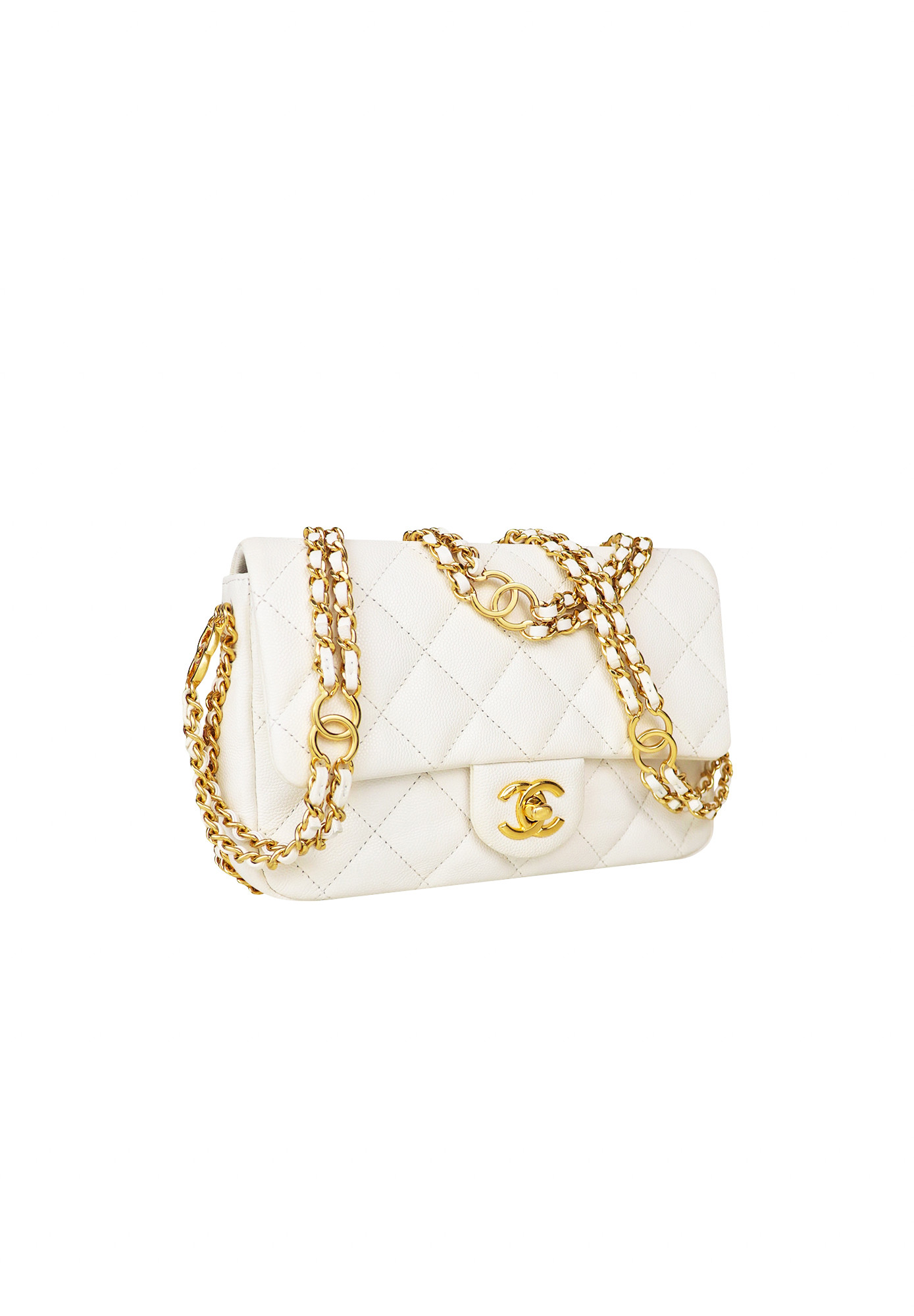 Chanel Coco You Mini Flap White Bag