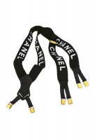 Chanel Black Suspenders