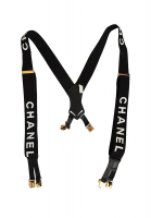 Chanel Black Suspenders