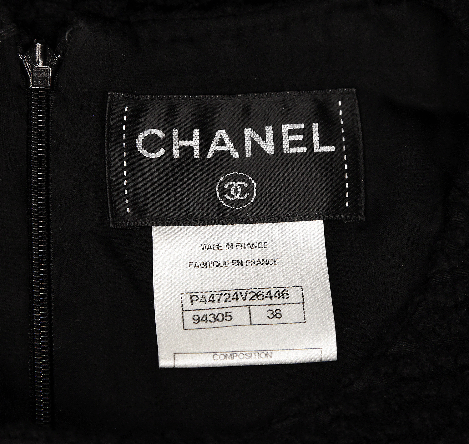 Chanel Black Tweed Dress