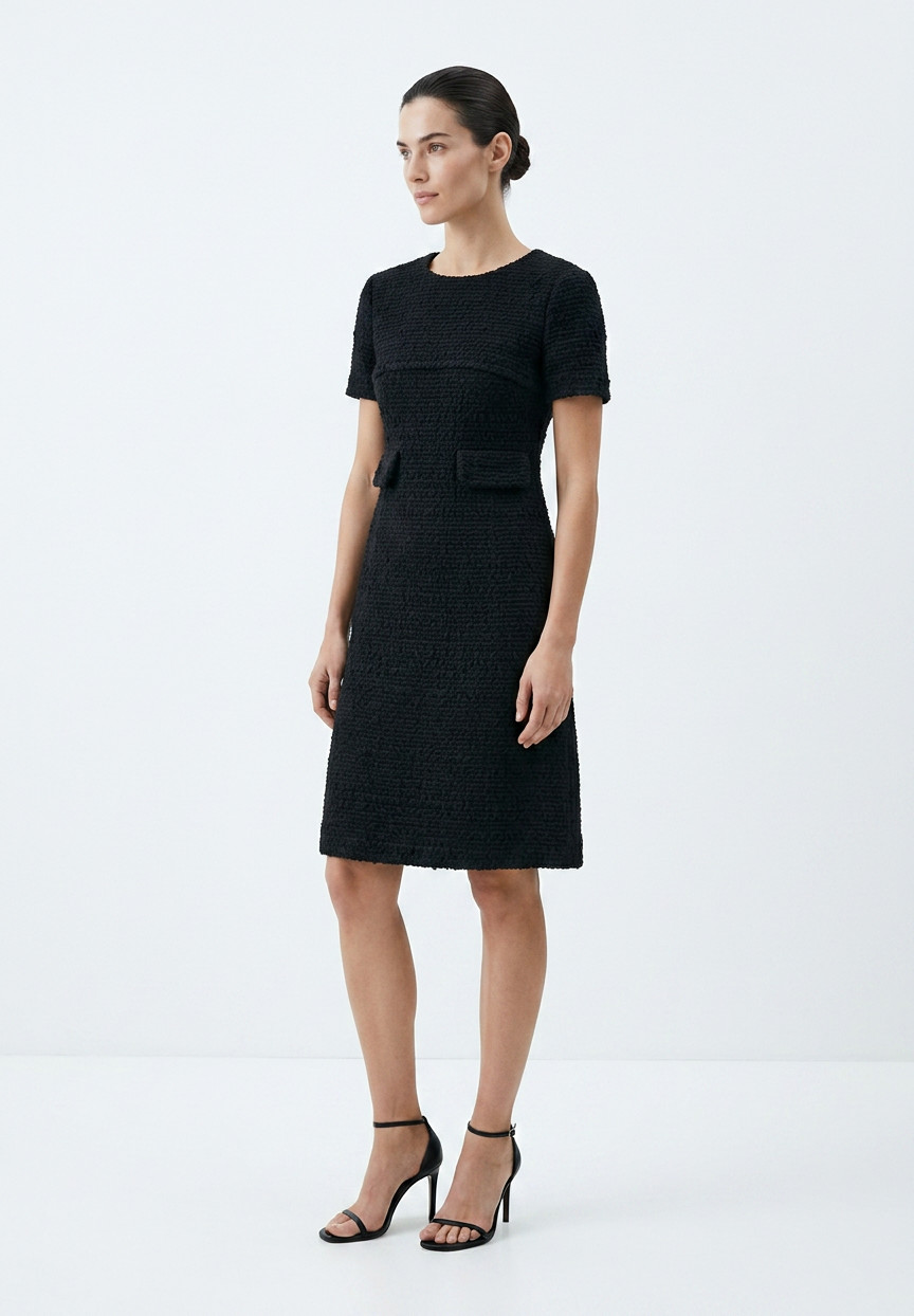Chanel Black Tweed Dress