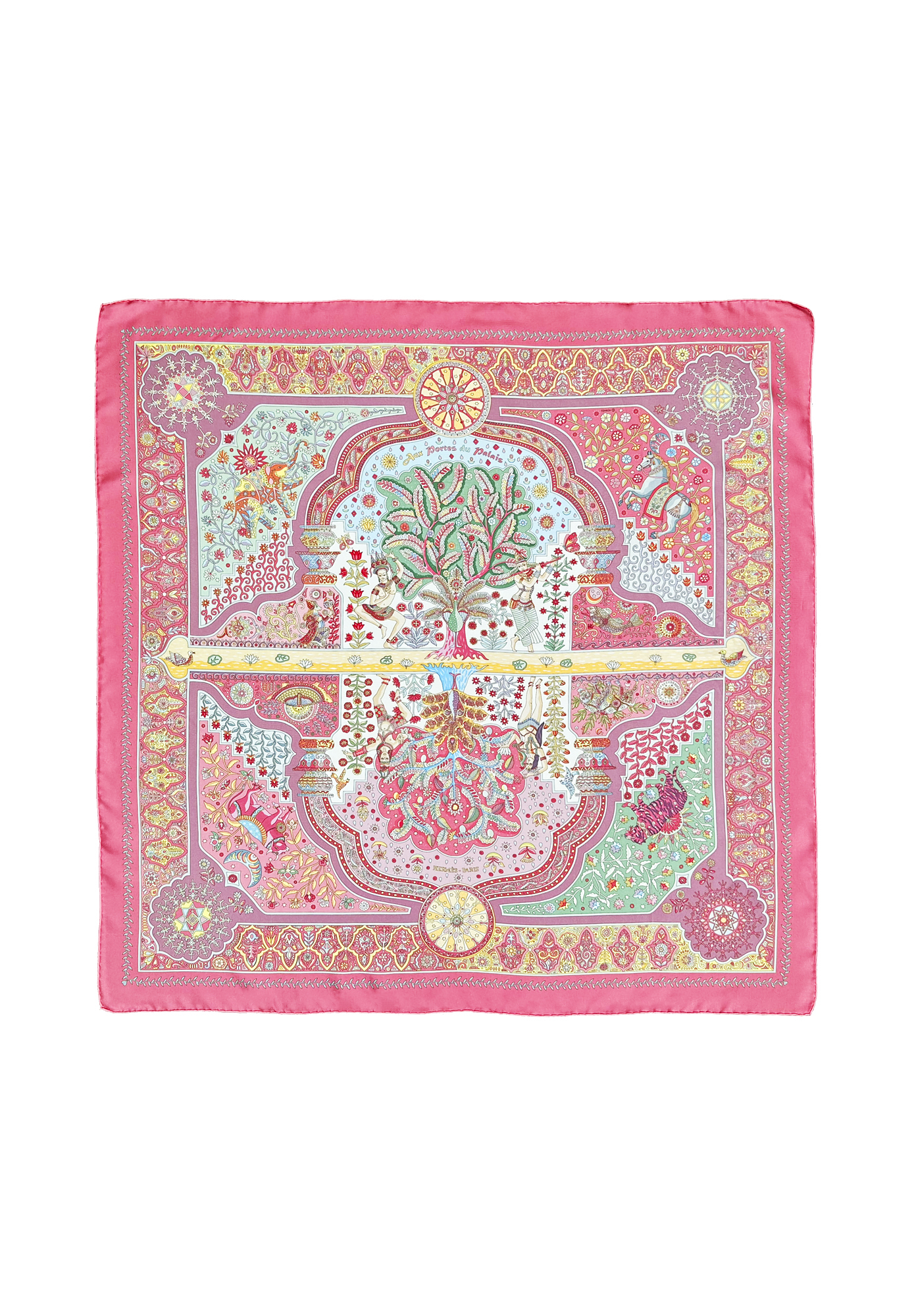 Hermès Aux Portes du Palais Silk Scarf