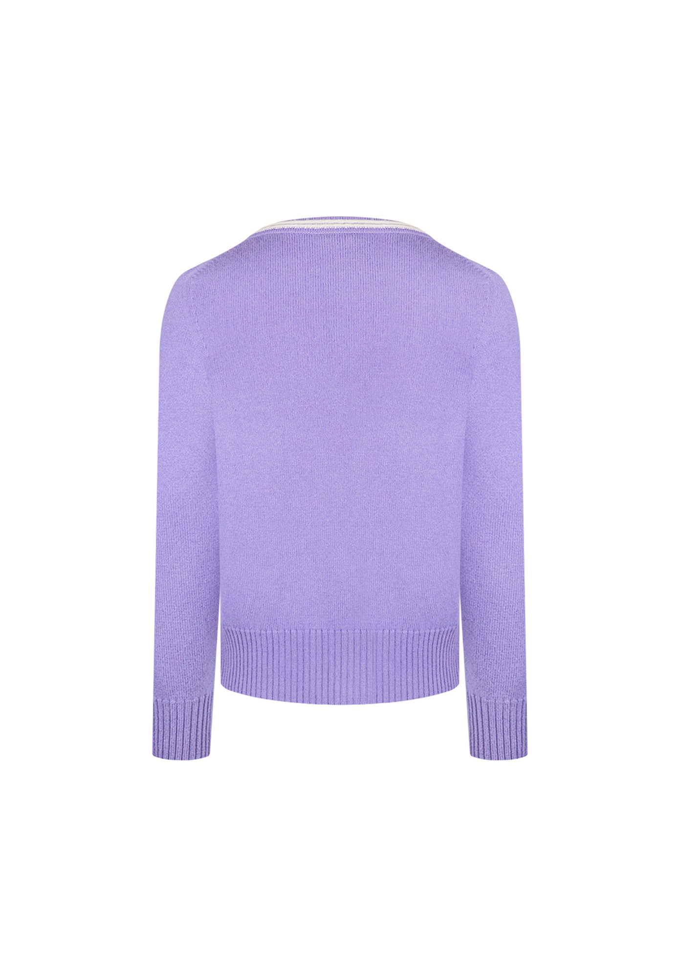 Chanel Purple Cashmere Cardigan