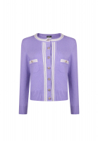 Chanel Purple Cashmere Cardigan