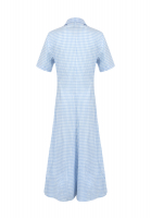 Light Blue Prada Checked Dress