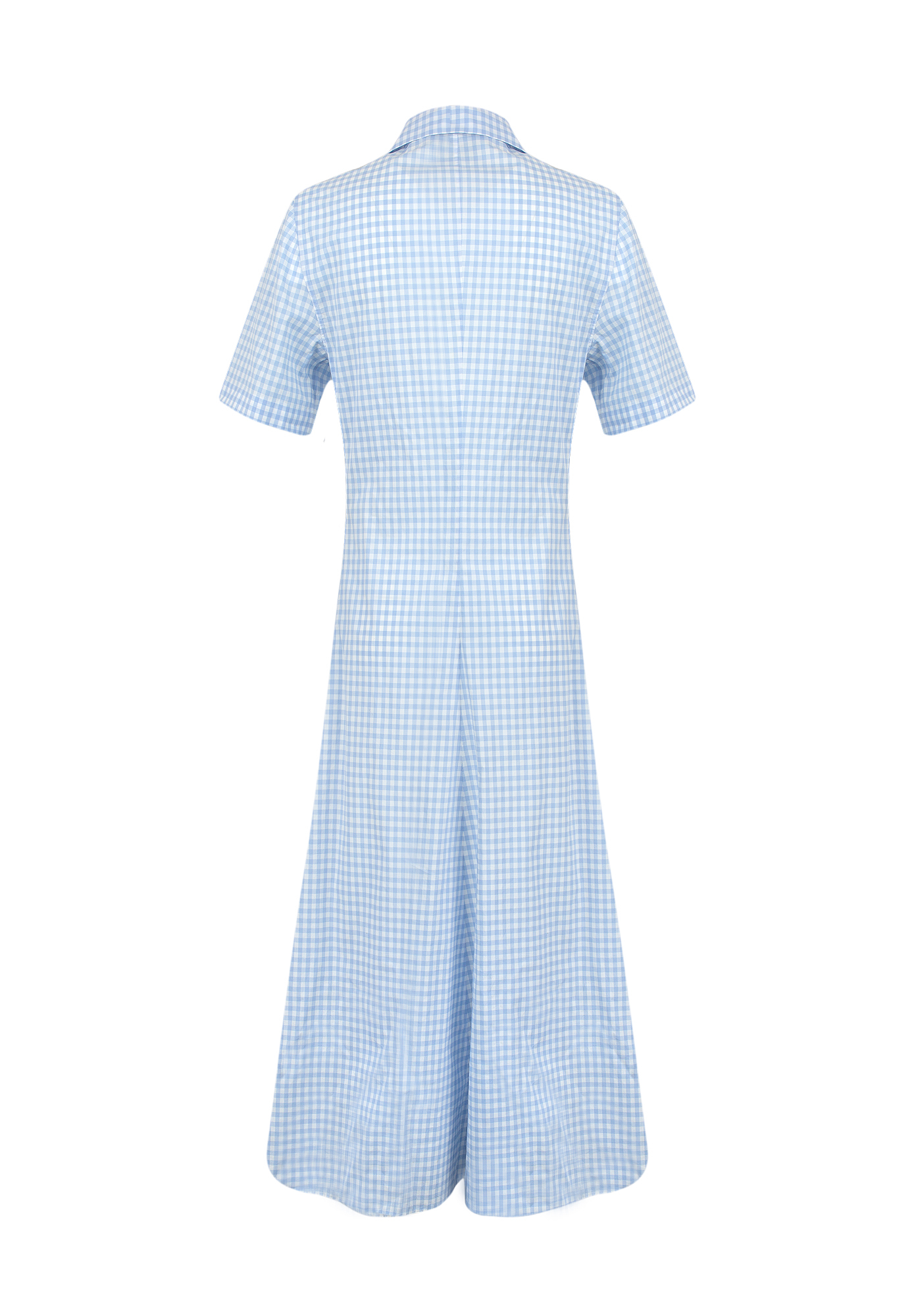 Light Blue Prada Checked Dress