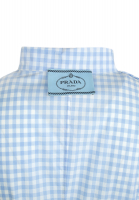 Light Blue Prada Checked Dress