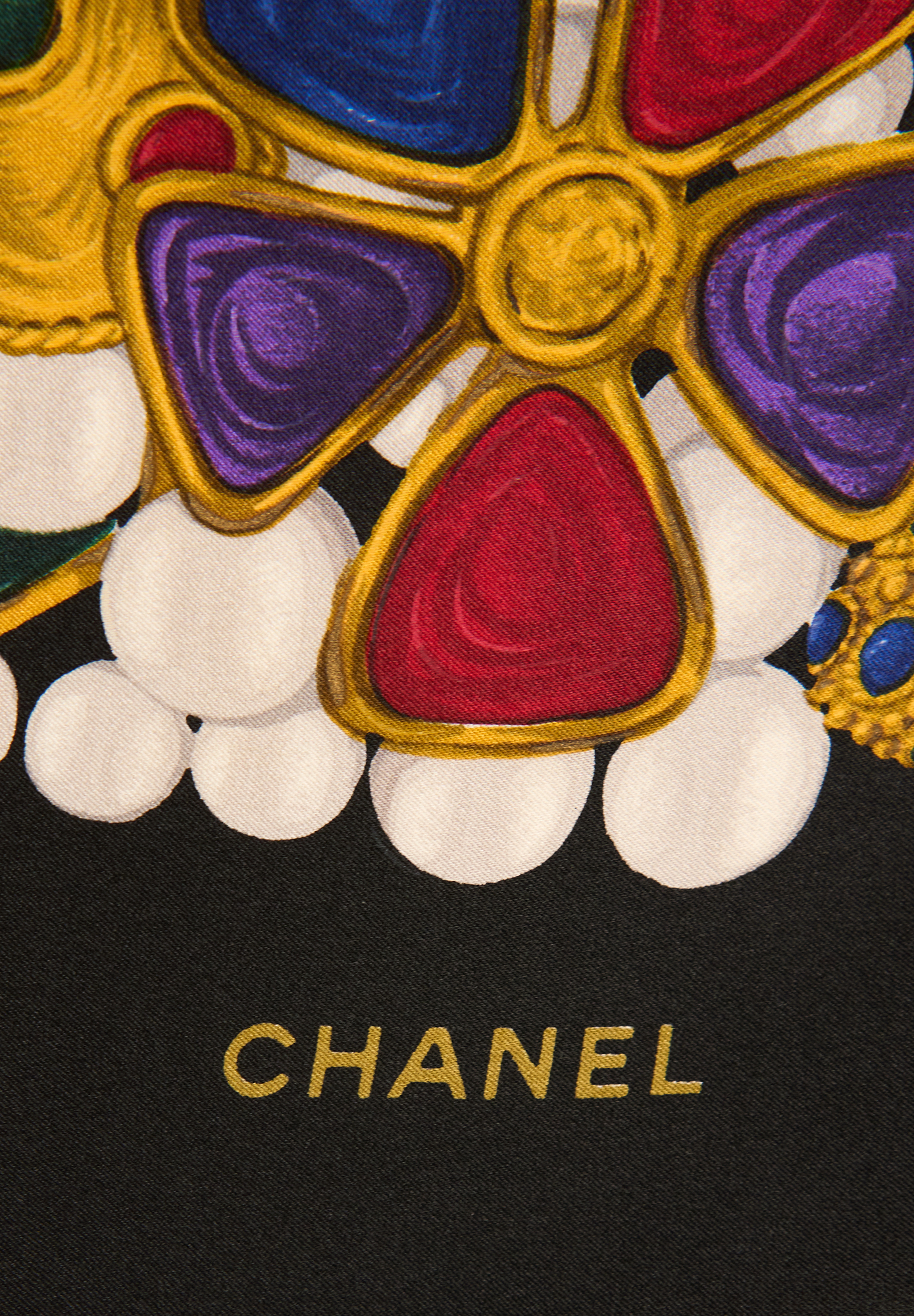 Chanel Printed Silk Scarf